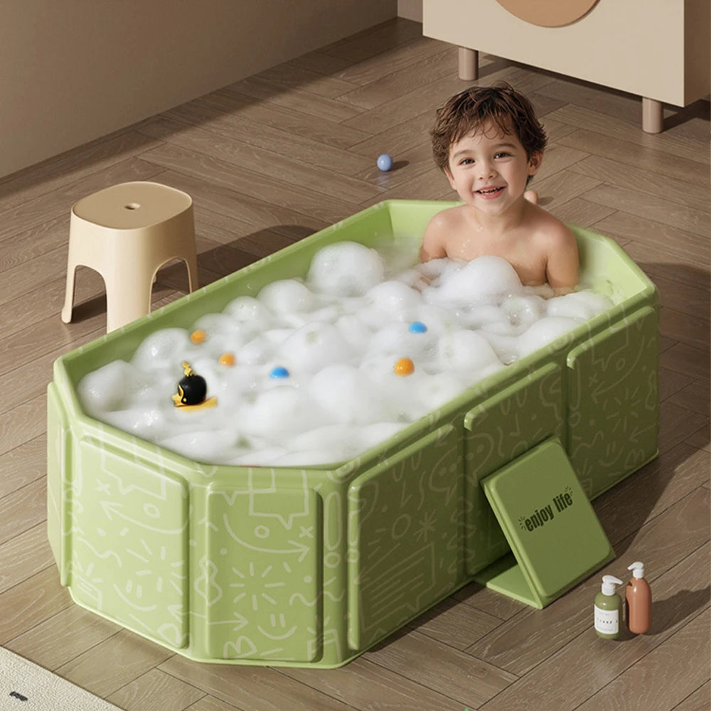 Foldable Bathtub & Portable Pool for Baby, Kids & Family – Collapsible, Travel-Friendly