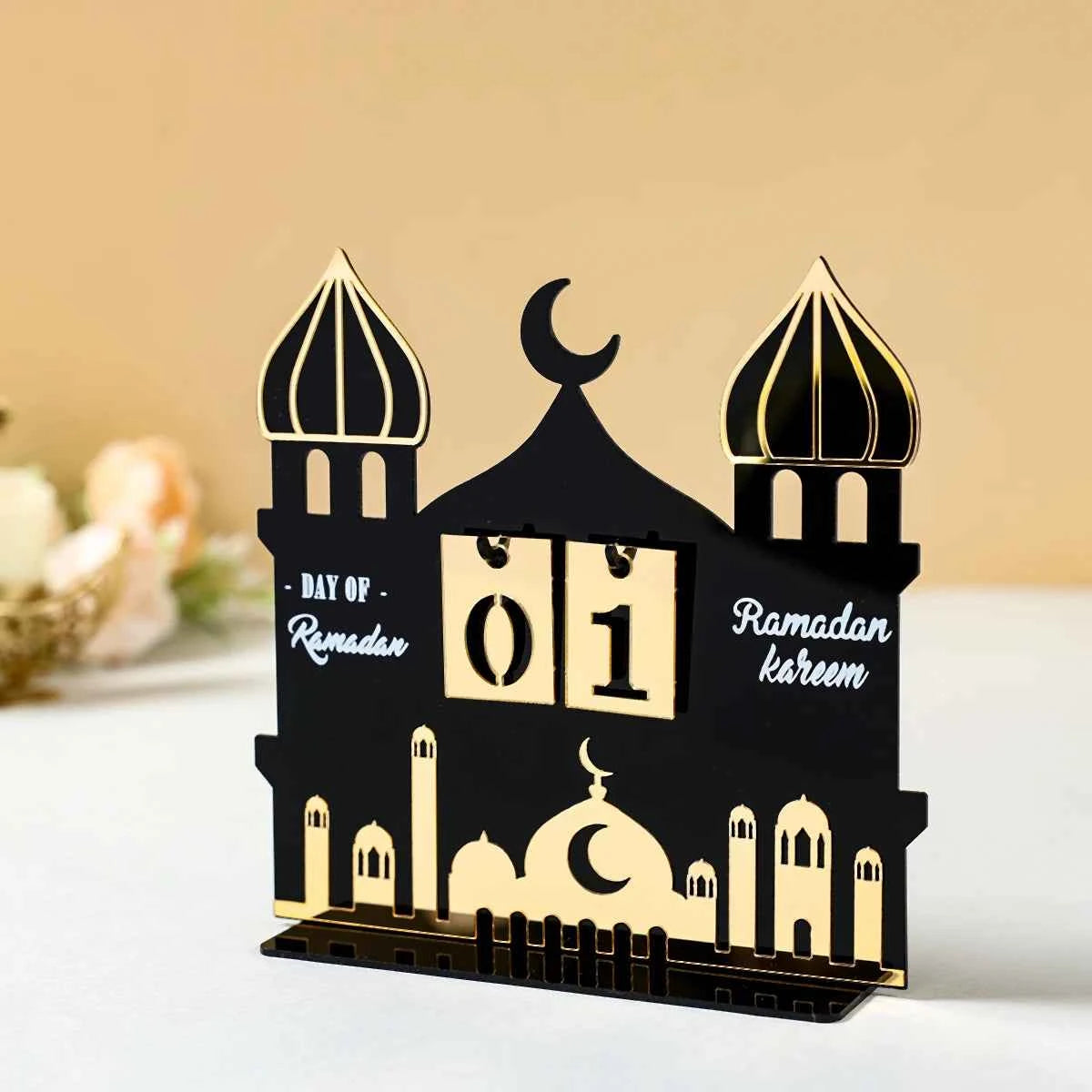 Ramadan Countdown Calendar Eid Mubarak Ornament Ramadan Decoration 2026 For Home Ramadan Kareem Islamic Muslim Party Decor Gifts