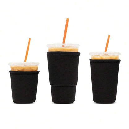 Reusable Iced Coffee Cup Sleeves (3-Pack) | Fits 16–32oz Cups | Stanley, Starbucks & More
