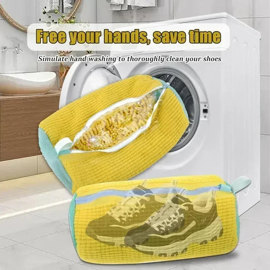 Machine Washable Shoe Laundry Bag – Durable Polyester Wash & Dry Protector