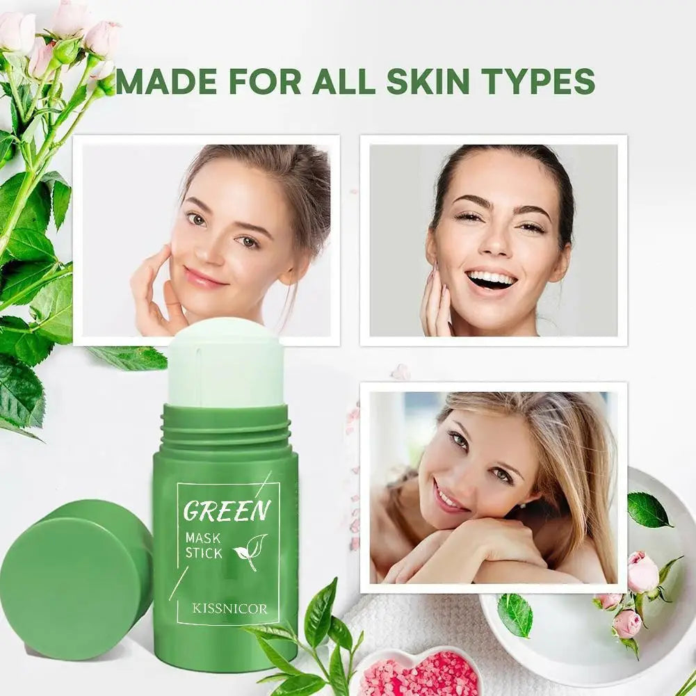 Green Tea Cleansing Stick Mask | Deep Pore Cleanser | Blackhead Remover | Moisturizing Face Mask 40g