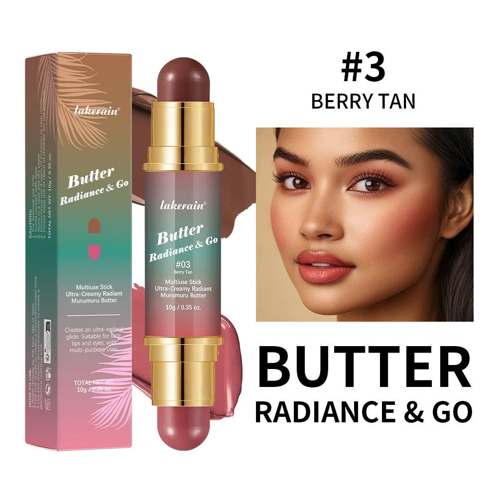 Butter Glow & Go Double-Headed Bronzer Blush Stick | Cheeks, Lips & Eyes