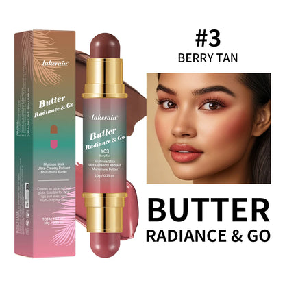 Butter Glow & Go Double-Headed Bronzer Blush Stick | Cheeks, Lips & Eyes