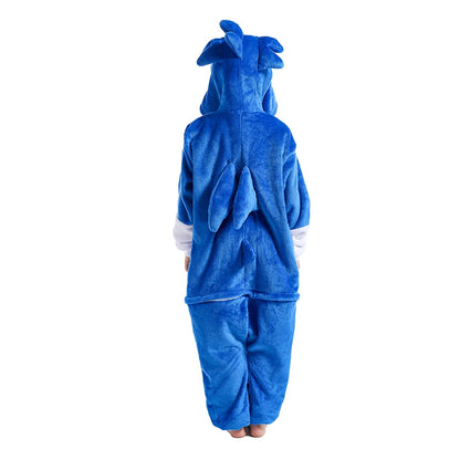Kids Sonic Kigurumi Onesie Pajamas | Halloween & Christmas Costume