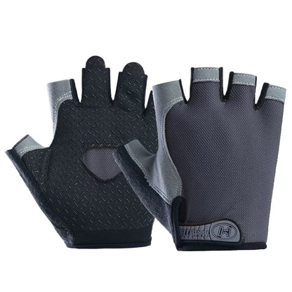 Workout Gloves for Men & Women – Non-Slip Weightlifting Gym Gloves, Breathable Fingerless Fitness Gloves for Training, Cycling & Bodybuilding