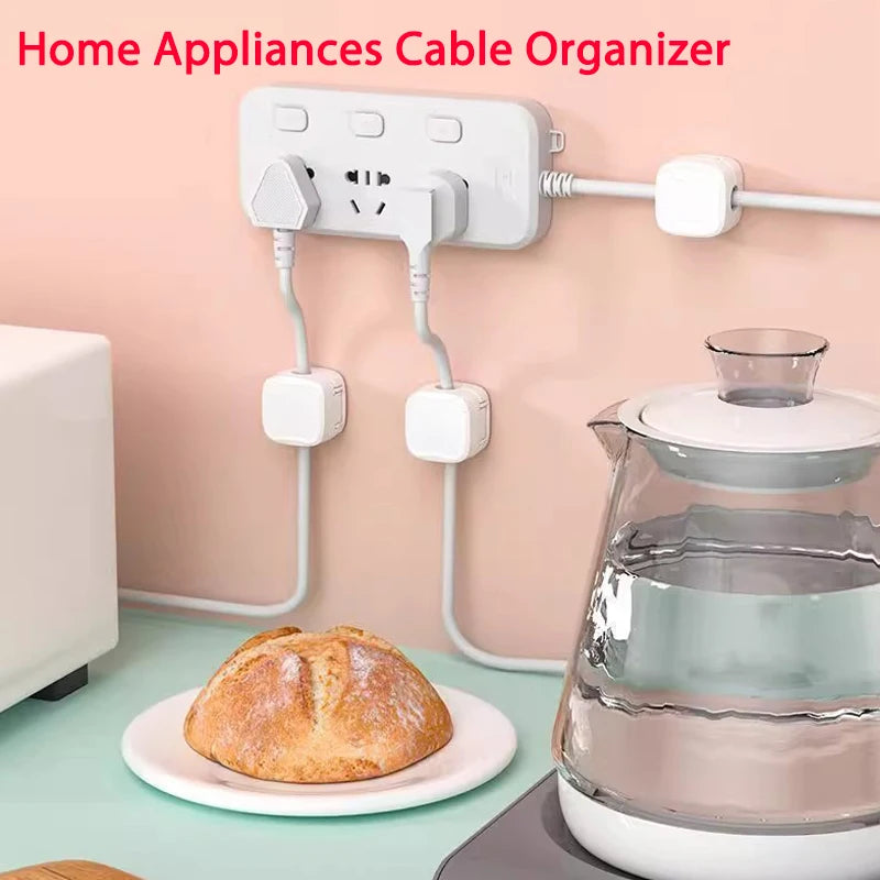 Magnetic Cable Clips | Adhesive Cord Organizer for Desk, Home & Office