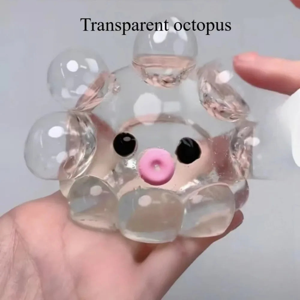 Squishy Bubble Pop Fidget Toy | Sensory Squeeze Ball & Octopus Popper for Stress Relief