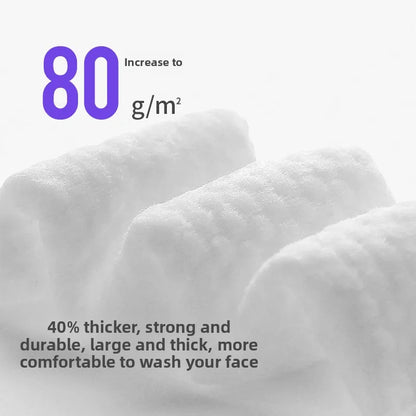 Disposable Face Towels, 50 Count | Soft XL Dry Wipes