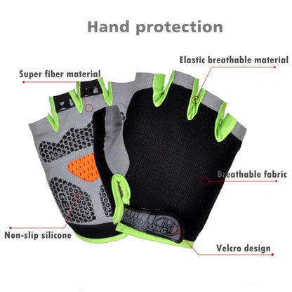 Workout Gloves for Men & Women – Non-Slip Weightlifting Gym Gloves, Breathable Fingerless Fitness Gloves for Training, Cycling & Bodybuilding