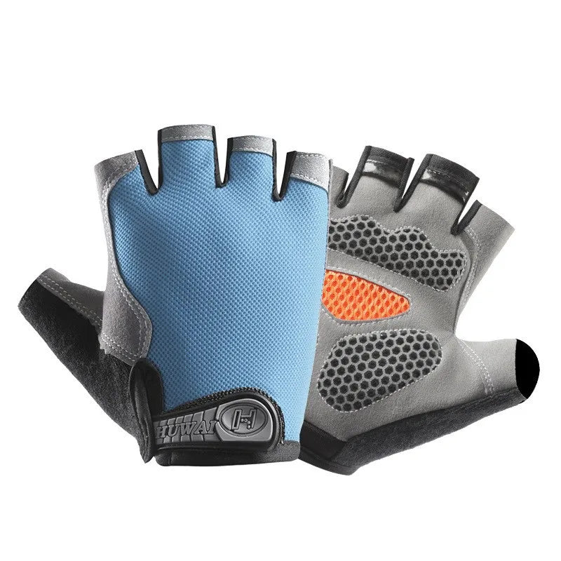 Workout Gloves for Men & Women – Non-Slip Weightlifting Gym Gloves, Breathable Fingerless Fitness Gloves for Training, Cycling & Bodybuilding