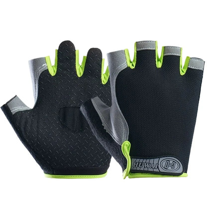 Workout Gloves for Men & Women – Non-Slip Weightlifting Gym Gloves, Breathable Fingerless Fitness Gloves for Training, Cycling & Bodybuilding