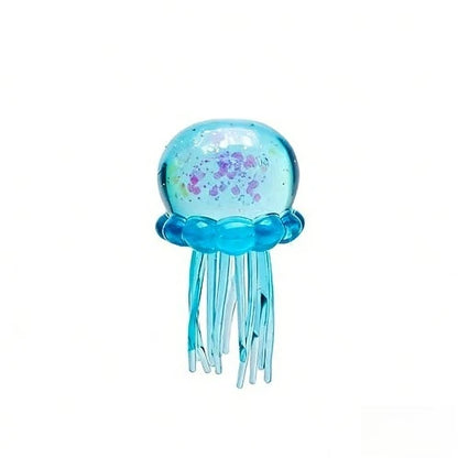 Jellyfish Squeeze Toy, Portable Sensory Fidget Toys for Kids Adults, Stress Relief Squishy Toy for Birthday Gift Party Favor