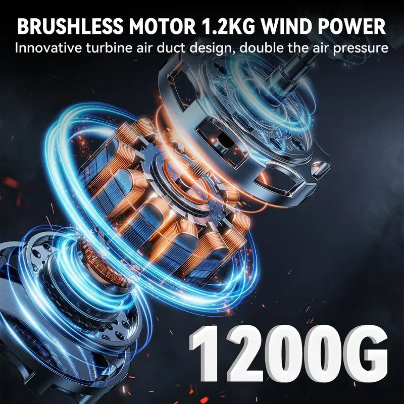 Wireless Electric Air Duster – 28000 RPM Turbo Blower for Home, Car & Outdoor Cleaning