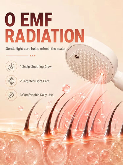 Rechargeable Nano Mist Hair Brush & Scalp Massager