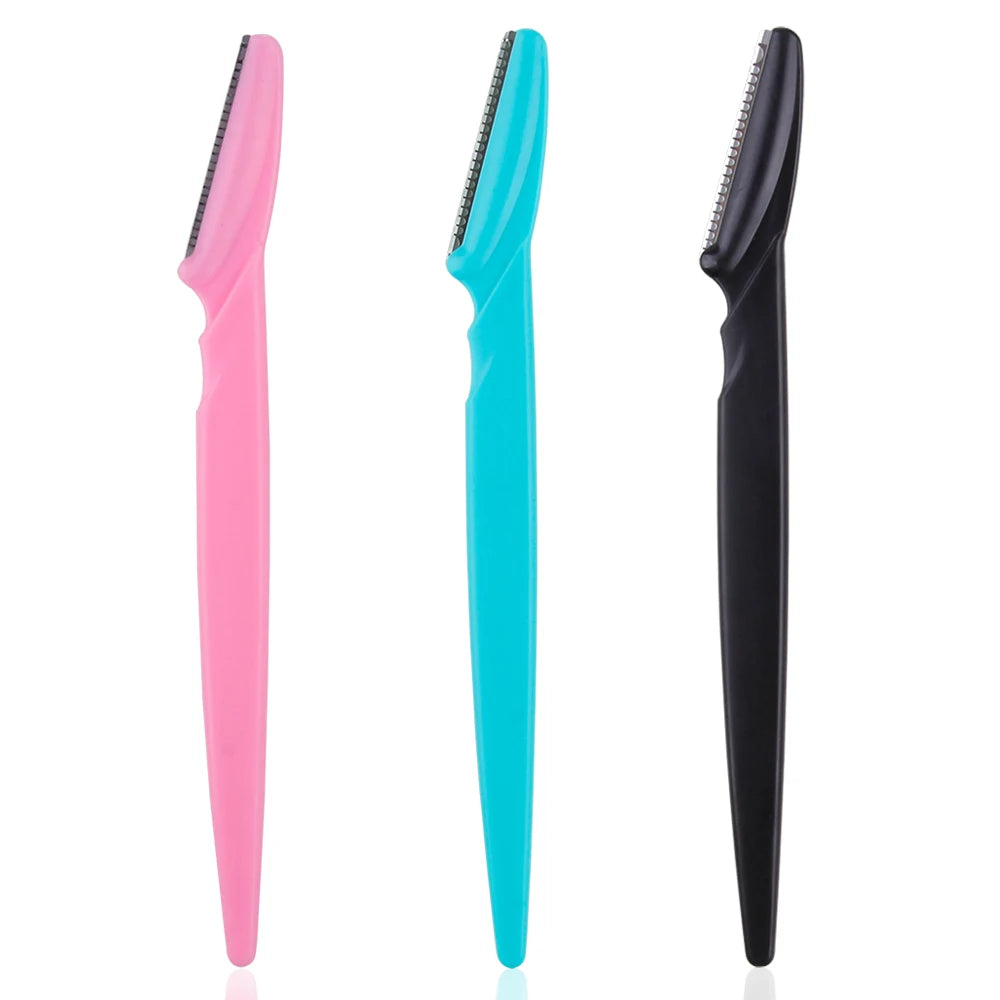 3/4/10Pcs Eyebrow Trimmer Face Blade Shaver