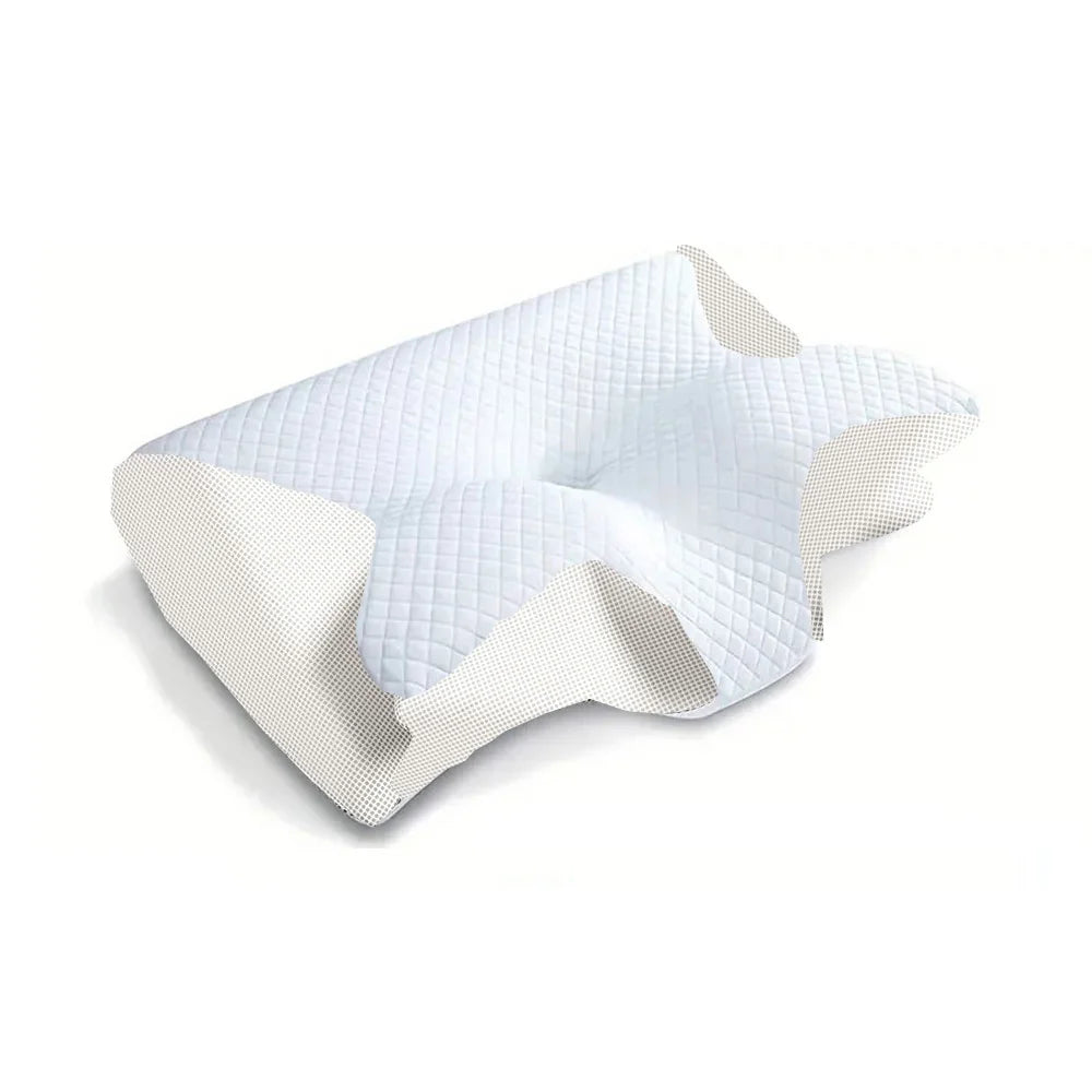 Memory Foam Cervical Pillow | 2-in-1 Ergonomic Neck Support for Better Sleep