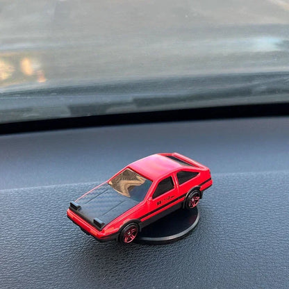 Rotating Racing Car Dashboard Decoration | Alloy Drift Model