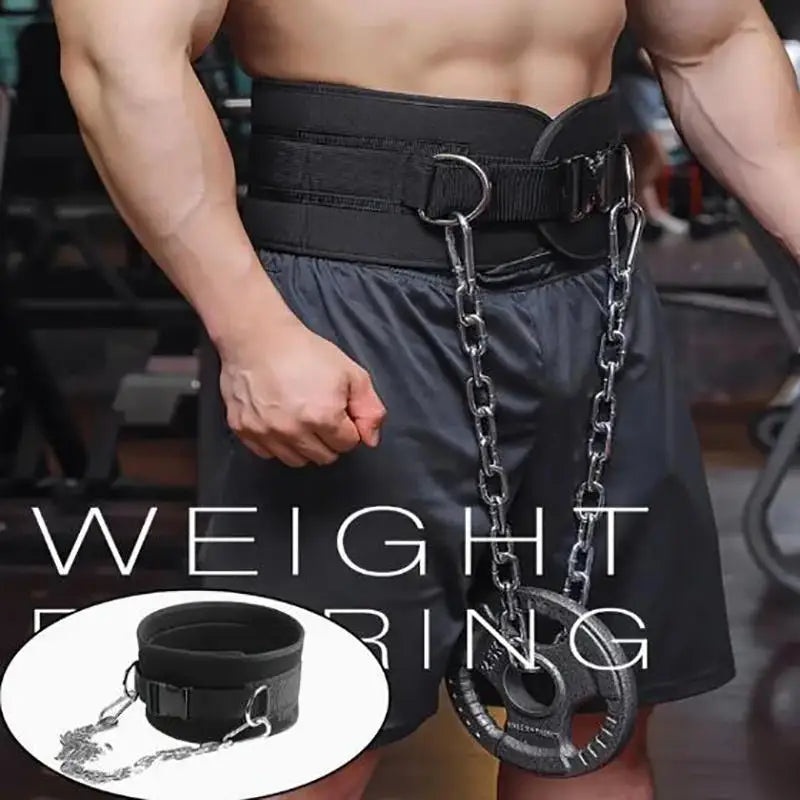 Men's Weightlifting Dip Belt for Strength Training