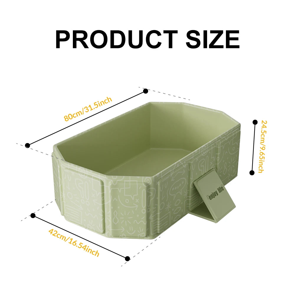 Foldable Bathtub & Portable Pool for Baby, Kids & Family – Collapsible, Travel-Friendly
