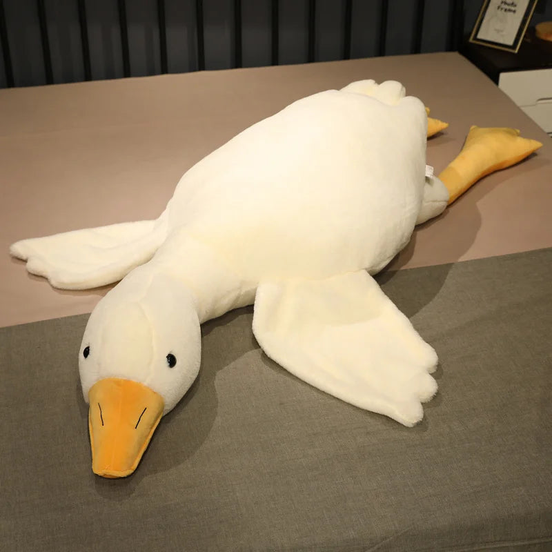 Giant Duck Plush Pillow - Soft Cuddly Stuffed Animal, 50-190cm