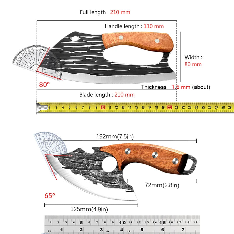 Professional Boning Knife | Ultra Sharp Forged Stainless Steel | Non-Slip Handle | Meat, Fish & Poultry
