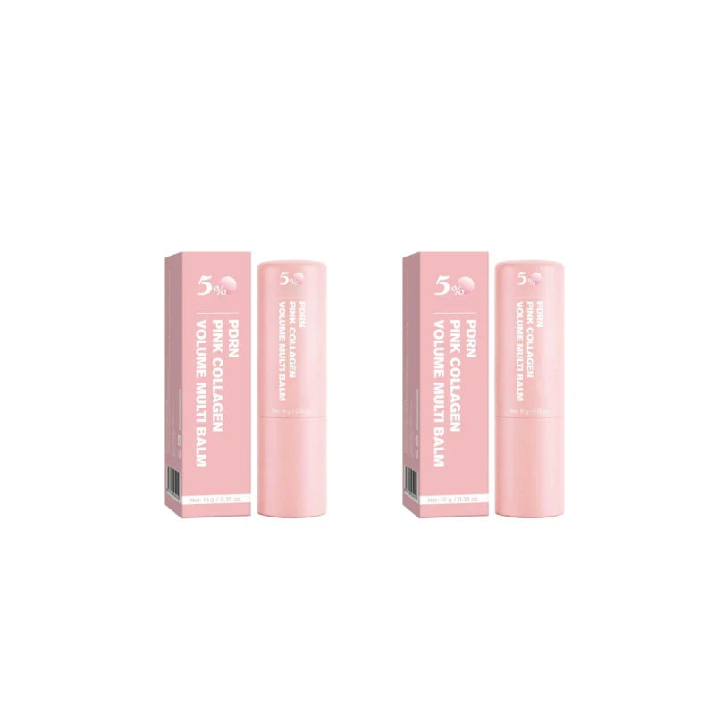 PDRN Pink Collagen Multi Balm Stick – Glass Skin Lip & Face Moisturizer | K-Beauty Firming Balm