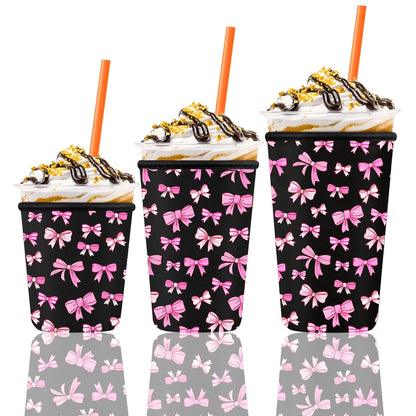 Reusable Iced Coffee Cup Sleeves (3-Pack) | Fits 16–32oz Cups | Stanley, Starbucks & More