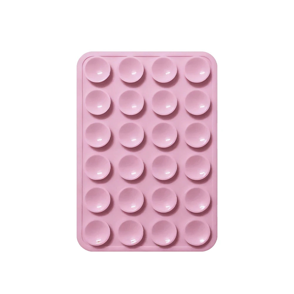 Double-Sided Suction Cup Phone Mount, Silicone Suction Phone Case Adhesive Sticky Phone Grip Hands-Free Phone Grip Phone Stand