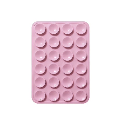 Double-Sided Suction Cup Phone Mount, Silicone Suction Phone Case Adhesive Sticky Phone Grip Hands-Free Phone Grip Phone Stand