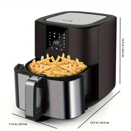 CROWNFUL 7-Quart Air Fryer | 1500W, 8 Preset Modes, Digital Touch Screen