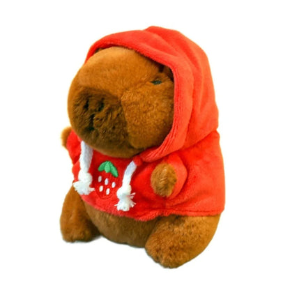 Cute Capybara Plush Toy Hoodie with Wings Simulation Doll Small Size Stuffed Animals Anime Fluffty Toy Birthday Party