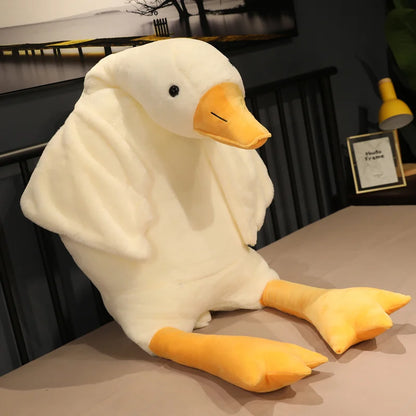 Giant Duck Plush Pillow - Soft Cuddly Stuffed Animal, 50-190cm