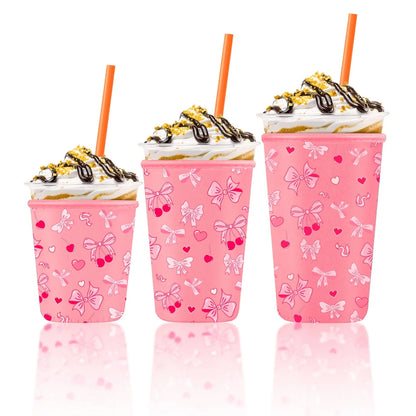 Reusable Iced Coffee Cup Sleeves (3-Pack) | Fits 16–32oz Cups | Stanley, Starbucks & More
