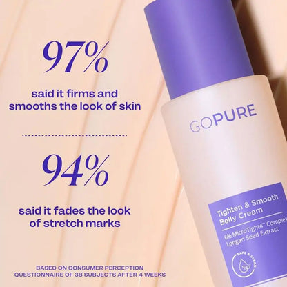 goPure Firming Belly Cream – Tighten, Smooth & Reduce Stretch Marks (125ml)