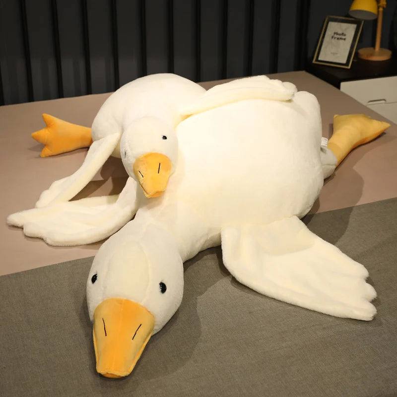 Giant Duck Plush Pillow - Soft Cuddly Stuffed Animal, 50-190cm
