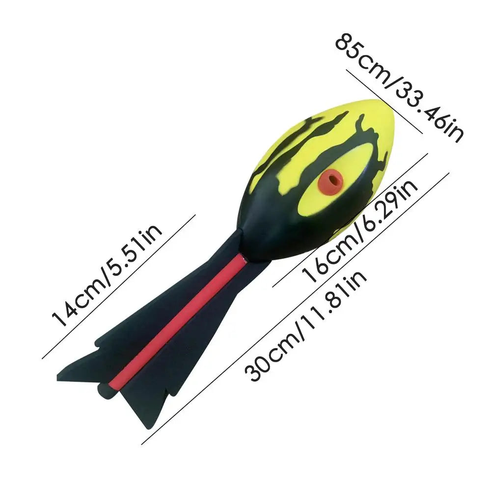 Vortex Howler Foam Football for Kids – Whistling Aero Rocket Throwing Toy for Outdoor Play & School Sports