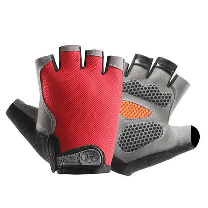 Workout Gloves for Men & Women – Non-Slip Weightlifting Gym Gloves, Breathable Fingerless Fitness Gloves for Training, Cycling & Bodybuilding