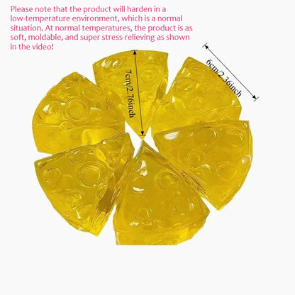 Squishy Honey Cheese Square Fidget Toy – Super Soft Mochi Stress Relief Squeeze Toy