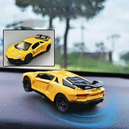 Rotating Racing Car Dashboard Decoration | Alloy Drift Model