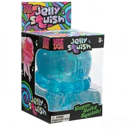 Jellyfish Squeeze Toy, Portable Sensory Fidget Toys for Kids Adults, Stress Relief Squishy Toy for Birthday Gift Party Favor