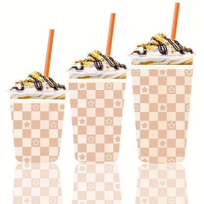 Reusable Iced Coffee Cup Sleeves (3-Pack) | Fits 16–32oz Cups | Stanley, Starbucks & More