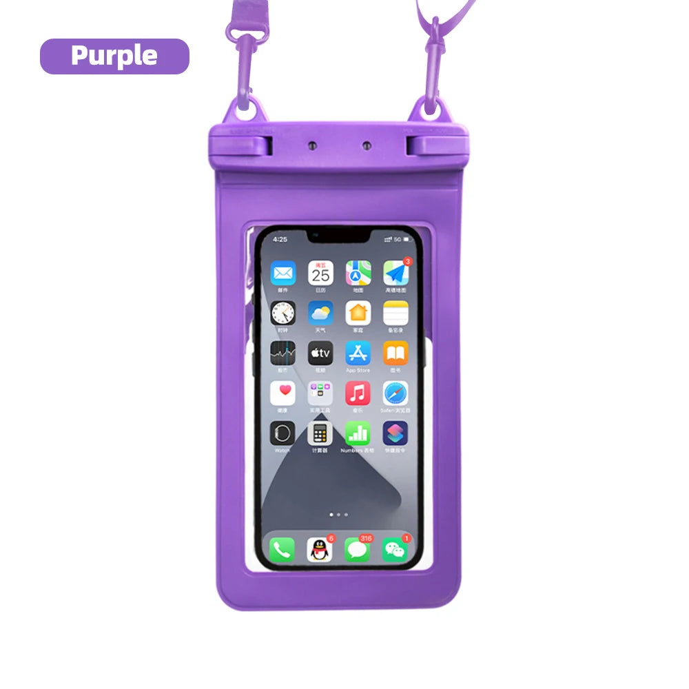 Waterproof Phone Pouch | Full-View Dry Bag for Swimming, Snow & Outdoors