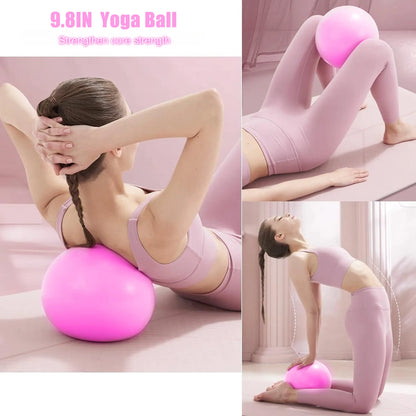 Pilates Ball and Ring Set - 7-Piece Home Workout Kit with Resistance Bands