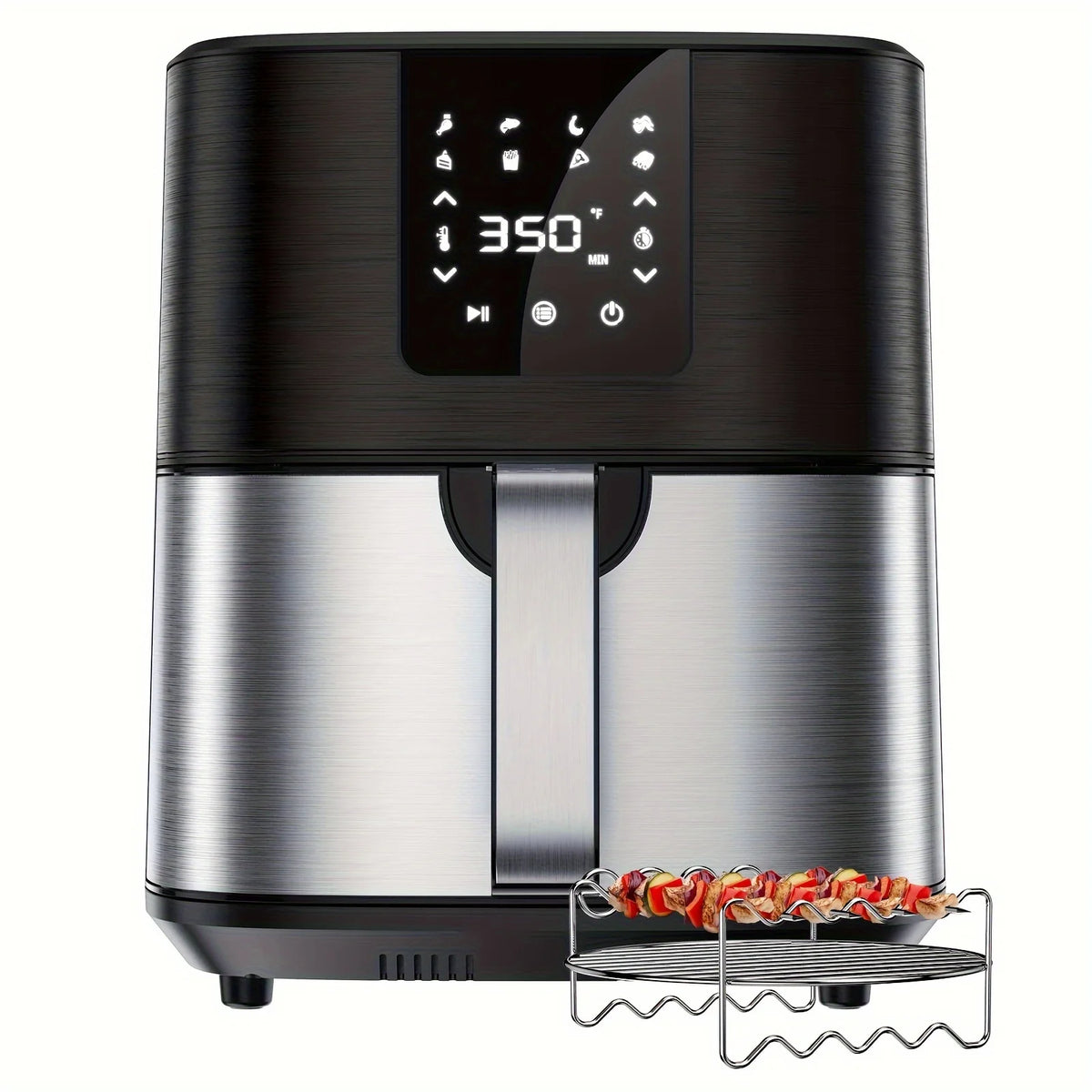 CROWNFUL 7-Quart Air Fryer | 1500W, 8 Preset Modes, Digital Touch Screen