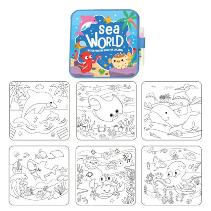 Magic Water Drawing Book for Kids - Reusable Doodle Mat, Mess-Free Travel Toy, Foldable Painting Activity Book