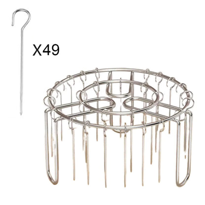 Vertical Skewer Grill Rack | Stainless Steel BBQ & Air Fryer Stand | 12, 24 or 49 Skewers