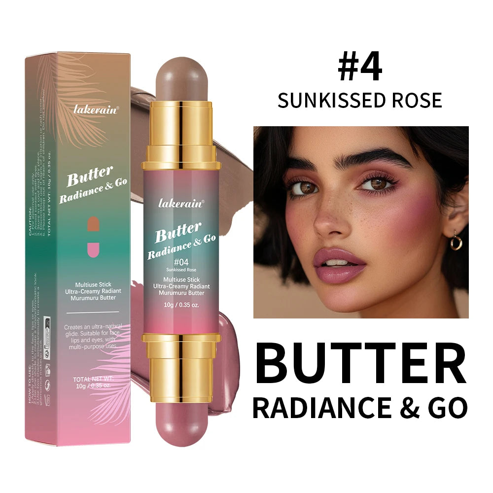 Butter Glow & Go Double-Headed Bronzer Blush Stick | Cheeks, Lips & Eyes