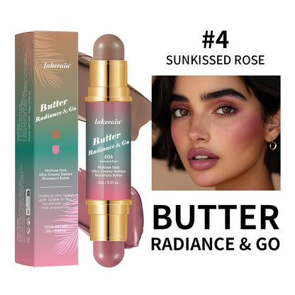 Butter Glow & Go Double-Headed Bronzer Blush Stick | Cheeks, Lips & Eyes