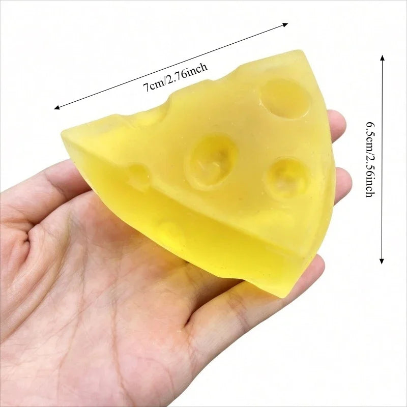 Squishy Honey Cheese Square Fidget Toy – Super Soft Mochi Stress Relief Squeeze Toy