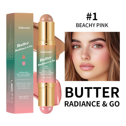 Butter Glow & Go Double-Headed Bronzer Blush Stick | Cheeks, Lips & Eyes